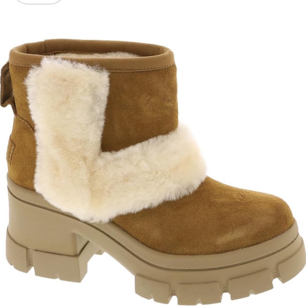 NWOT UGG Brooklyn Sunburst Platform Waterproof Boots Size 7 Original Price $200